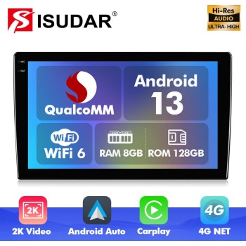 Q6 Qualcomm Android 13 For Universal screen 9" 10.1" multimedia car radio DSP ADAU