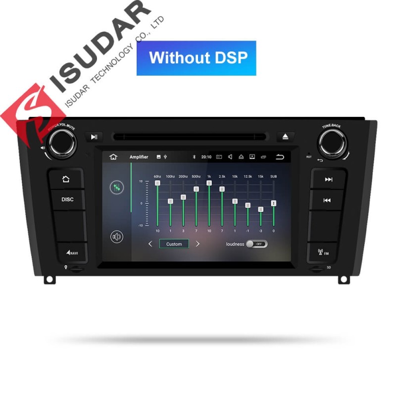 ISUDAR 1 Din Auto Radio Android 9 Octa core For BMW E81/E82/E88 1 Series