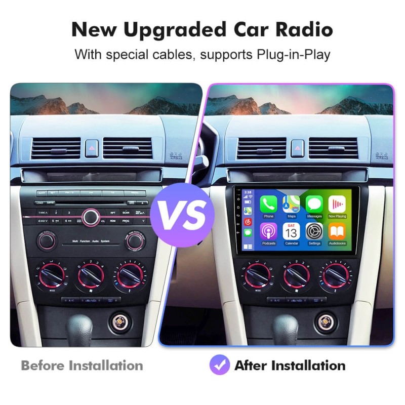 NEW! T72/T78P series Android 13 Car Radio For Mazda 3 2004-2009