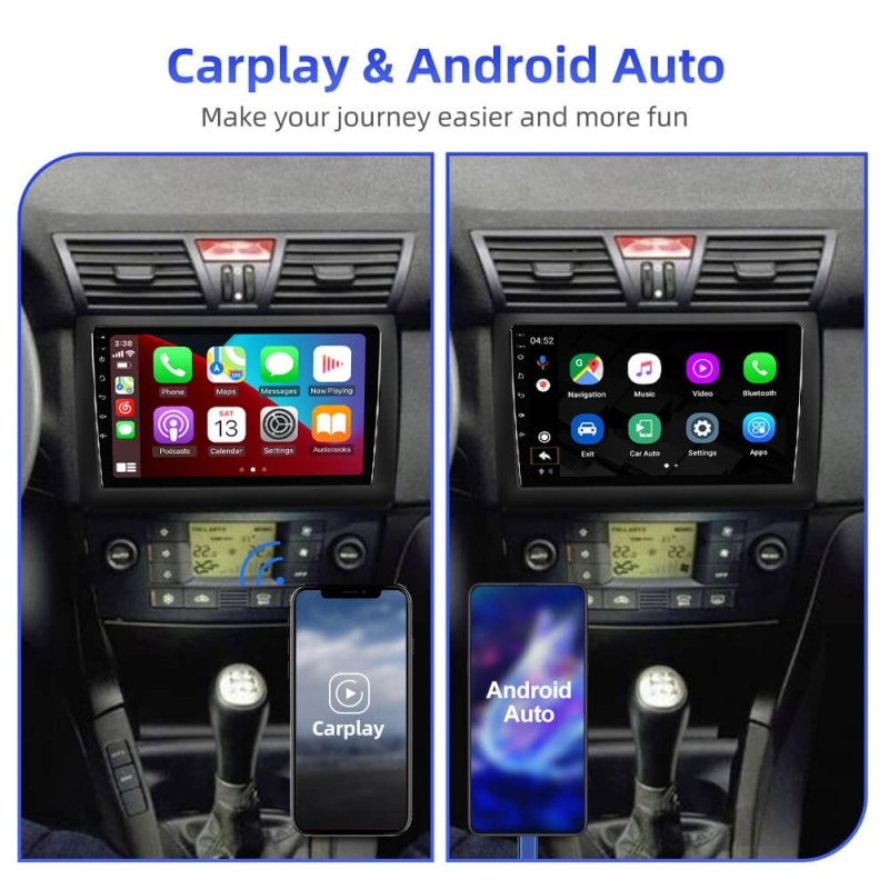 ISUDAR Android 10 T72 Car Radio For Fiat Stilo 2002-2010