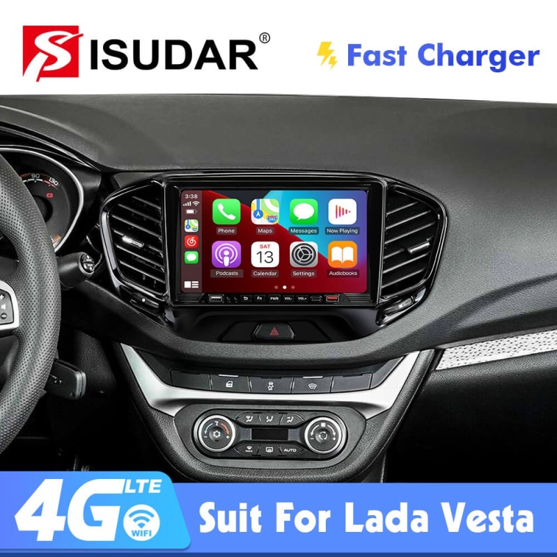 ISUDAR Android Car Radio For LADA Vesta Cross Sport 2015-2019 Car Multimedia Player Navigation Camera 4G Net No 2 Din autoradio
