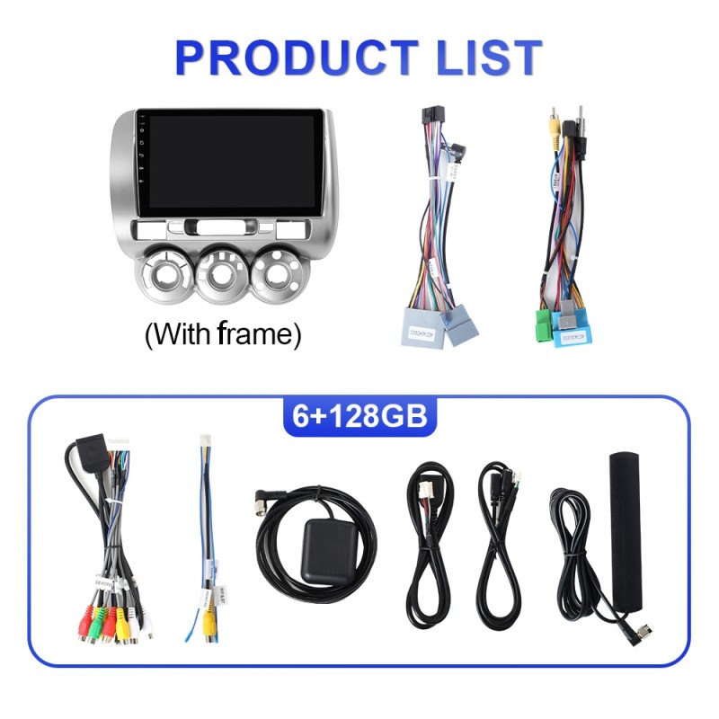 For Honda Fit Jazz 2002-2007 Upgrade from T72 - T75 Android 14 UIS7865 Car Radio