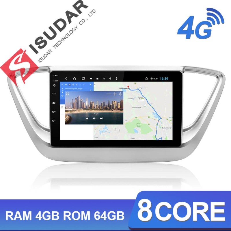ISUDAR H53 2 Din Android Car Radio For Hyundai/Solaris/Verna 2017 2018