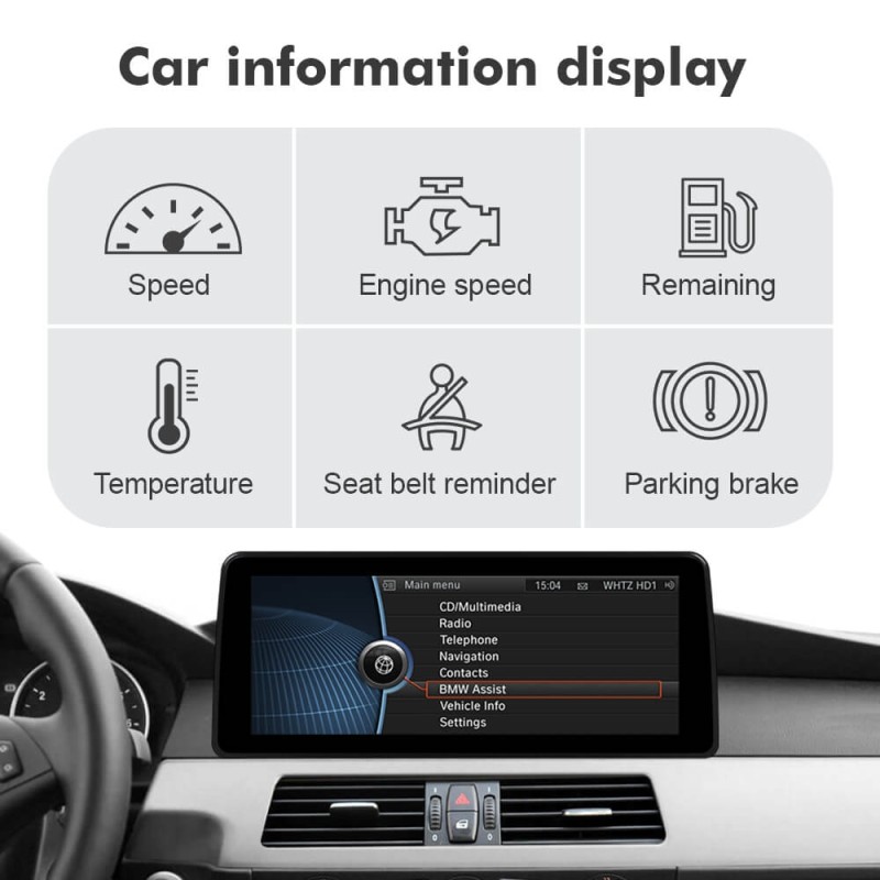ISUDAR 12.3 Inch Android 12 Car Radio For BMW 5 Series E60/E61/E62 2004-2008 CCC GPS Auto Multimedia Stereo