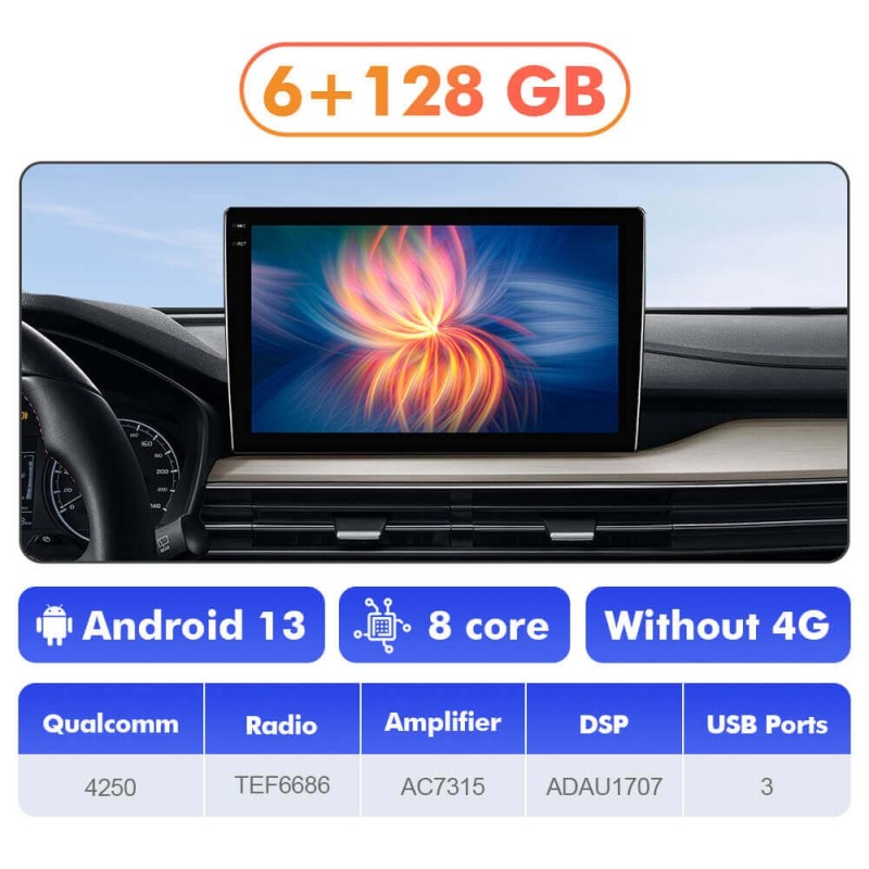 Q6 Qualcomm Android 13 For Volkswagen Seat LEON 2005-2012 9" screen multimedia car radio DSP ADAU