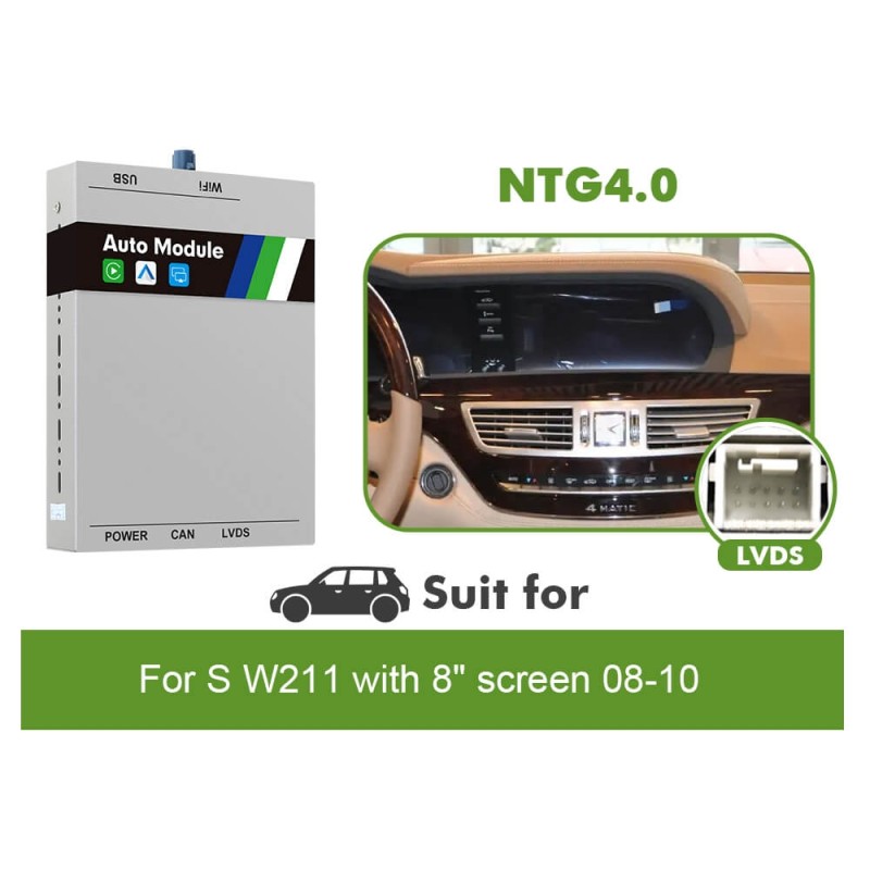 ISUDAR Apple Carplay wireless Modem for Mercedes C Class W204 W205 E Class W212 CLA W117 W212 W211 W210 W124