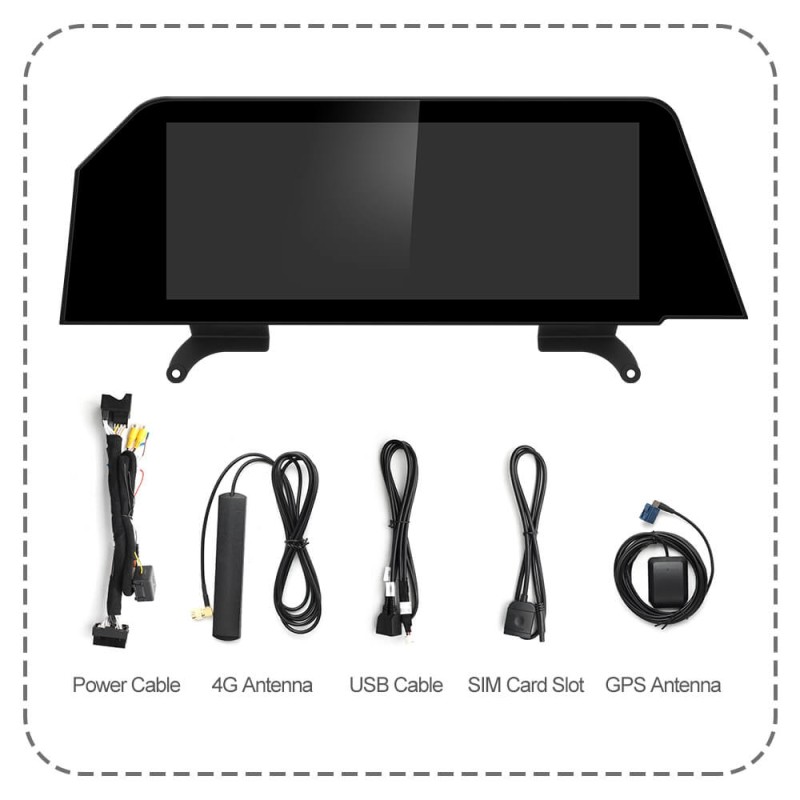 Android 11 Qualcomm Car Radio for BMW X5 E70 X6 E71 2007-2013 CCC CIC Bule Anti G-lare Screen 4G GPS Stereo Player Carplay WiFi