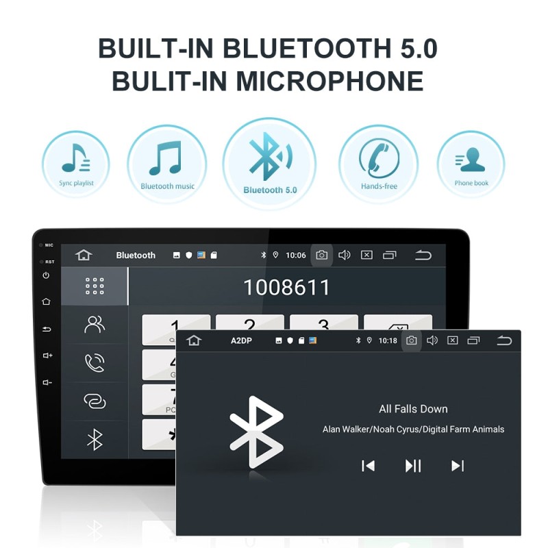 Isudar PX6 1 Din Auto Radio Android 10 For Volkswagen/Golf 7
