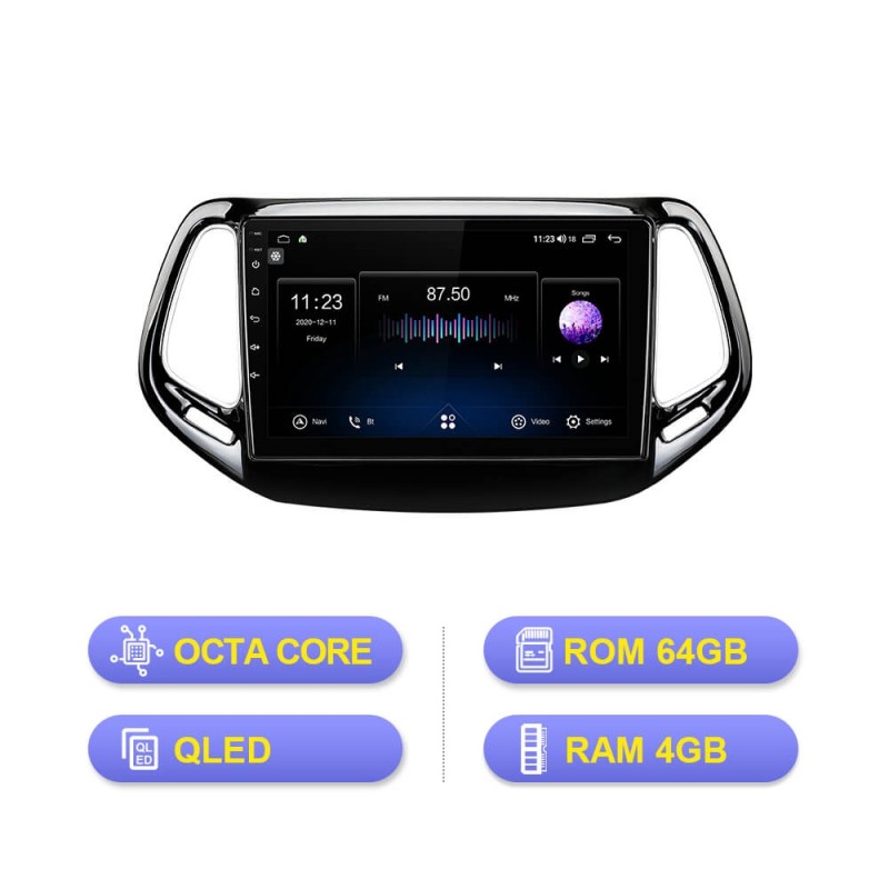 ISUDAR Android 10  Carplay V72 Car Radio For Jeep Compass 2 MP 2016 2017 2018 2019