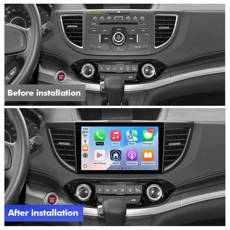 For Honda CRV CR-V 4 RM RE 2012-2016 Q6 Qualcomm Android 13 10" screen music car radio DSP ADAU