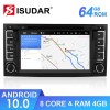 ISUDAR 2 Din Auto Radio Octa core Android 10 For Volkswagen/Touareg/T5
