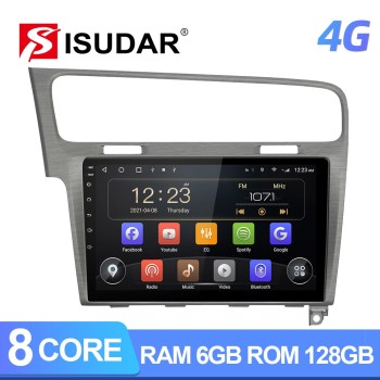 Isudar QLED Android 10 Auto Radio For VW/Volkswagen/Golf 7 2013- wireless carplay