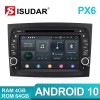 Isudar PX6 1 Din carplay Android 10 For Fiat/doblo/bravo/Vans