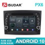 Isudar PX6 1 Din carplay Android 10 For Fiat/doblo/bravo/Vans