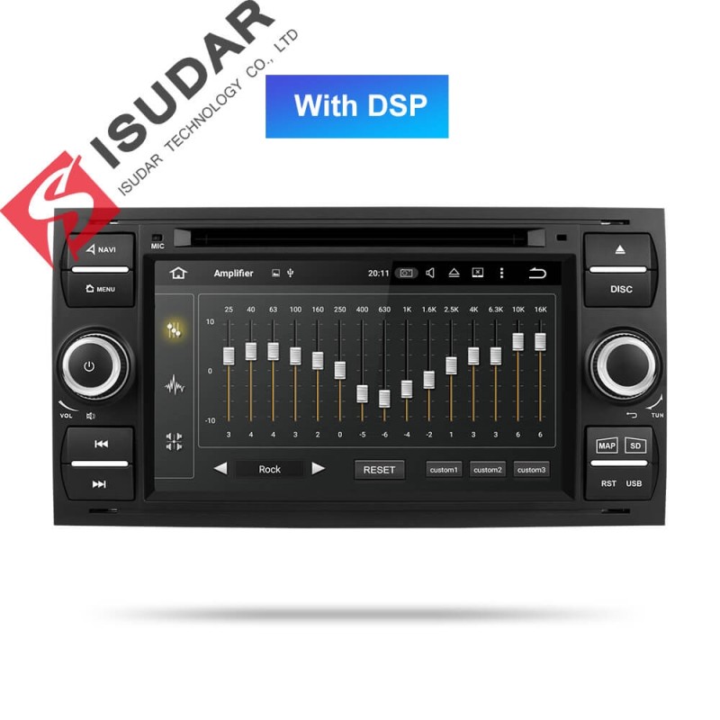 ISUDAR 2 Din Auto radio Android 9 Octa core For Ford/Mondeo/Focus/Transit/C-MAX