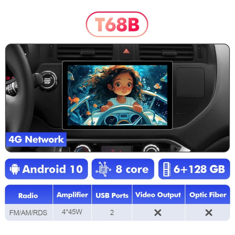 NEW! 11.5” Android 13 For Kia Rio 4 K3 2012-2017 Multimedia Player Car Radio with Carplay&Android Auto