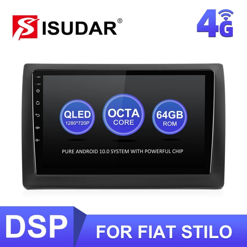 ISUDAR Android 10 T72 Car Radio For Fiat Stilo 2002-2010