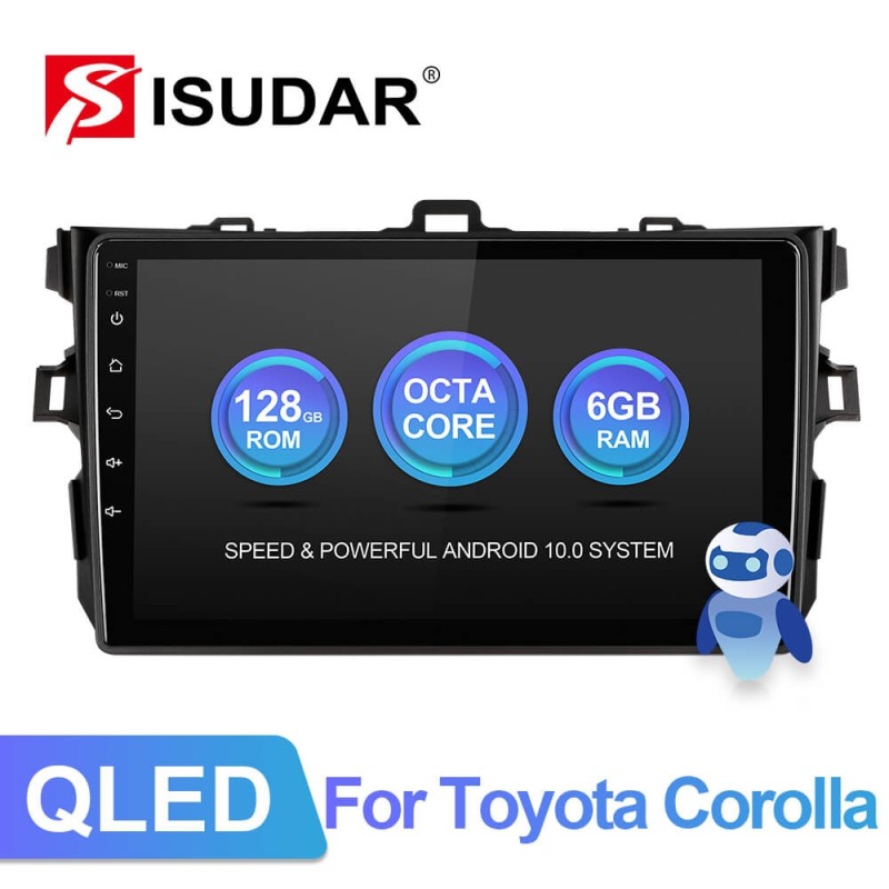 ISUDAR V72 Android 10 Car Radio For Toyota Corolla E140/150 2007-2011