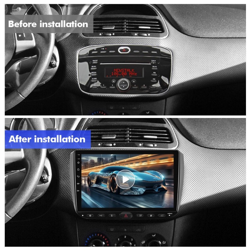 Upgrade from T72 - T75 series Android 14 UIS7865 Car Radio For Grande punto evo/ Fiat Linea/2012-2018