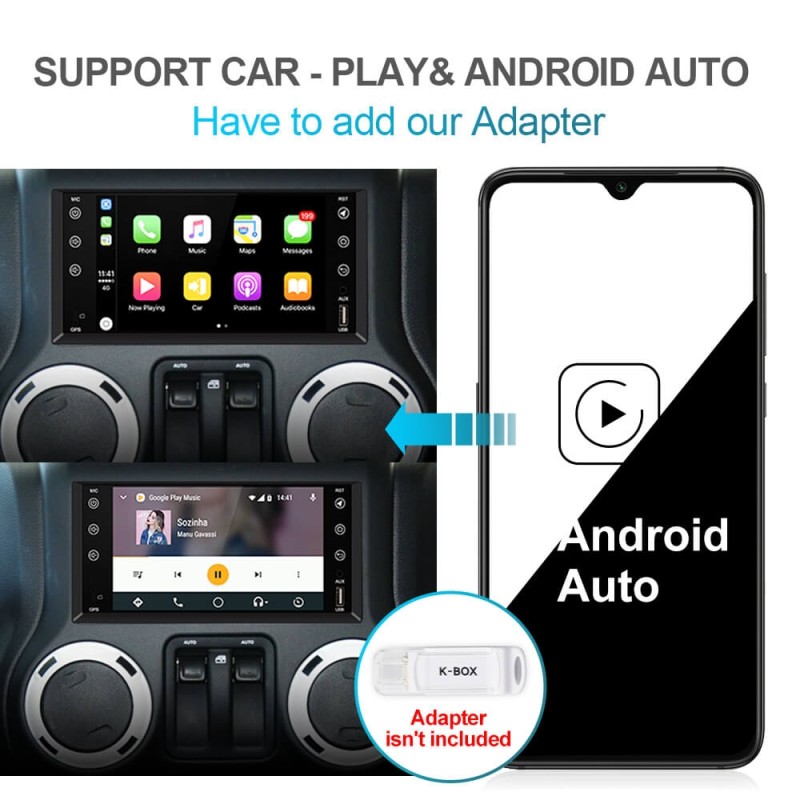 Isudar PX6 Android 10 1 Din Car Multimedia Auto Radio For Jeep/wrangler/patriot/compass