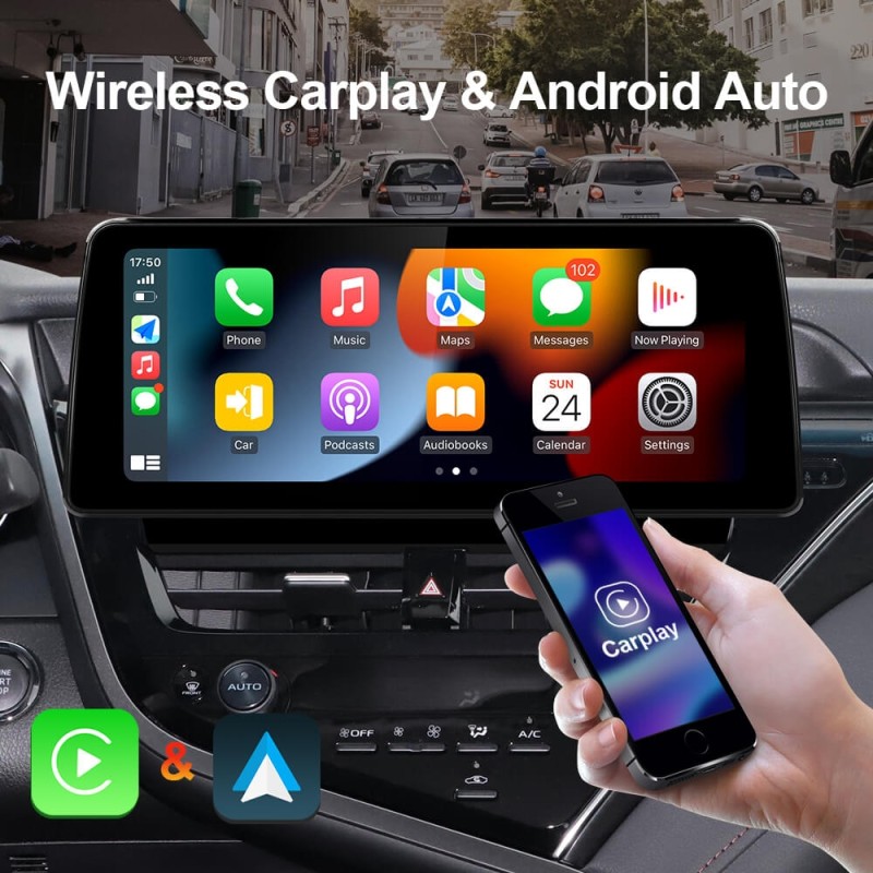 12.3 Inch Android 10 1920*720P 4G Car Radio For Toyota Camry 2021-