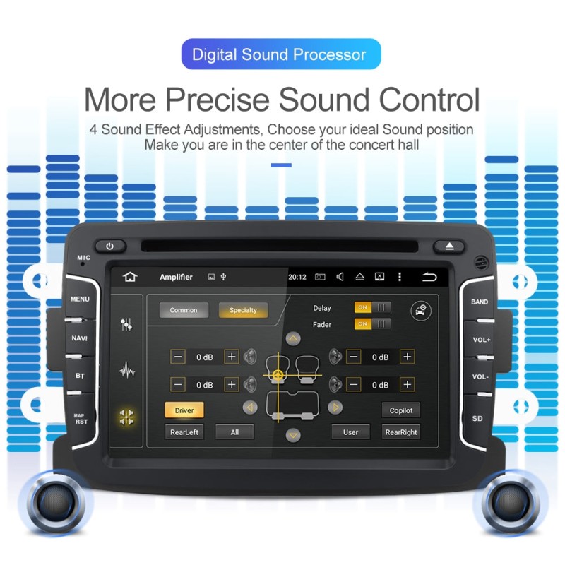 ISUDAR 1 Din Octa core Auto radio Android 10 For Dacia/Sandero/Duster/Renault