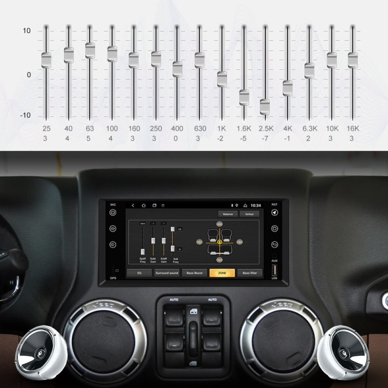 Isudar T8 2 Din 2.0ghz Auto Radio For Jeep/wrangler/patriot