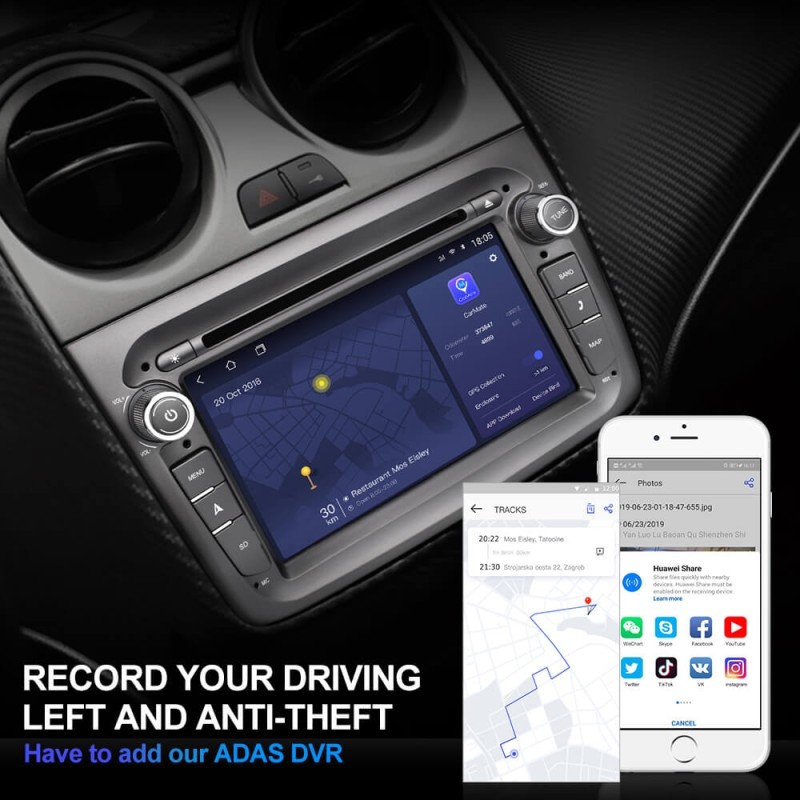 ISUDAR H53 1 Din Android Car Radio For Alfa Romeo Mito 2008-