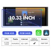 ISUDAR Android 12 10.33 Inch 1920*720P Car head unit stereo for Land Rover Range Rover L322 V8 2005-2012