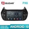 Isudar 1 Din Auto radio 4+64G Android 10 For For FIAT/Fiorino/Qubo/Citroen/Nemo/Peugeot/Bipper