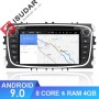 ISUDAR 2 Din Auto radio Android 9 Octa core For FORD/Focus/Mondeo/MAX/Galaxy
