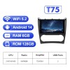 For Mercedes-Benz C Class W203 CLK-CLASS C209 2005-2009 GLS T75 Android 14 UIS7865 Car Radio