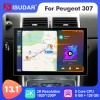 ISUDAR 2K 13.1 Inch 8 Core Android 12 Car Radio For Peugeot 307 SW 307 2002 - 2013 Auto