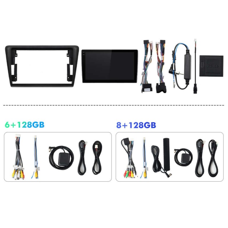 Q6 Qualcomm Android 13 For Skoda Rapid 2013-2019 9 screen multimedia car radio DSP ADAU