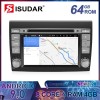 ISUDAR 2 Din Auto radio Android 9 Octa core For Fiat/Bravo 2007-2012