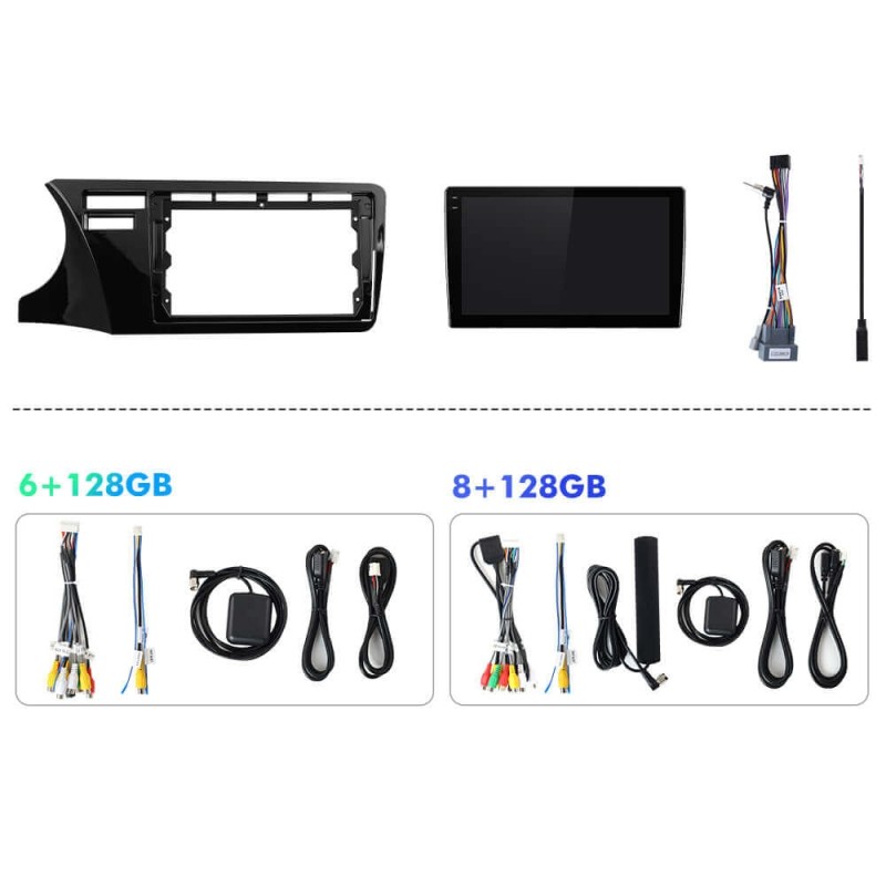 Q6 Qualcomm Android 13 For Honda City 2014-2019 9" screen multimedia car radio DSP ADAU