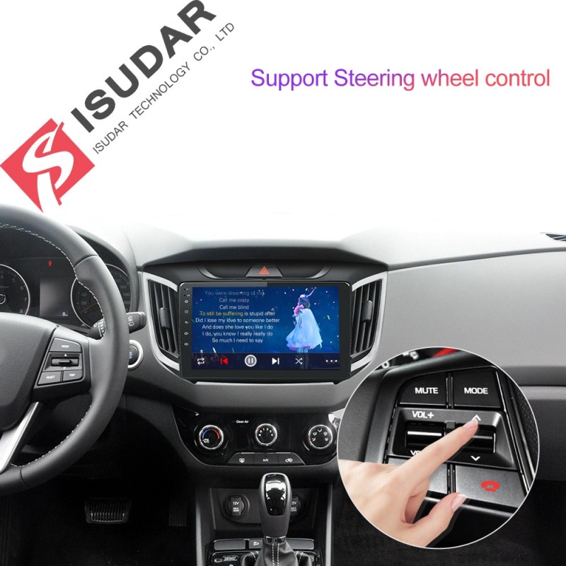 ISUDAR 1 Din Auto radio Android 9 For Hyundai/Creta ix25
