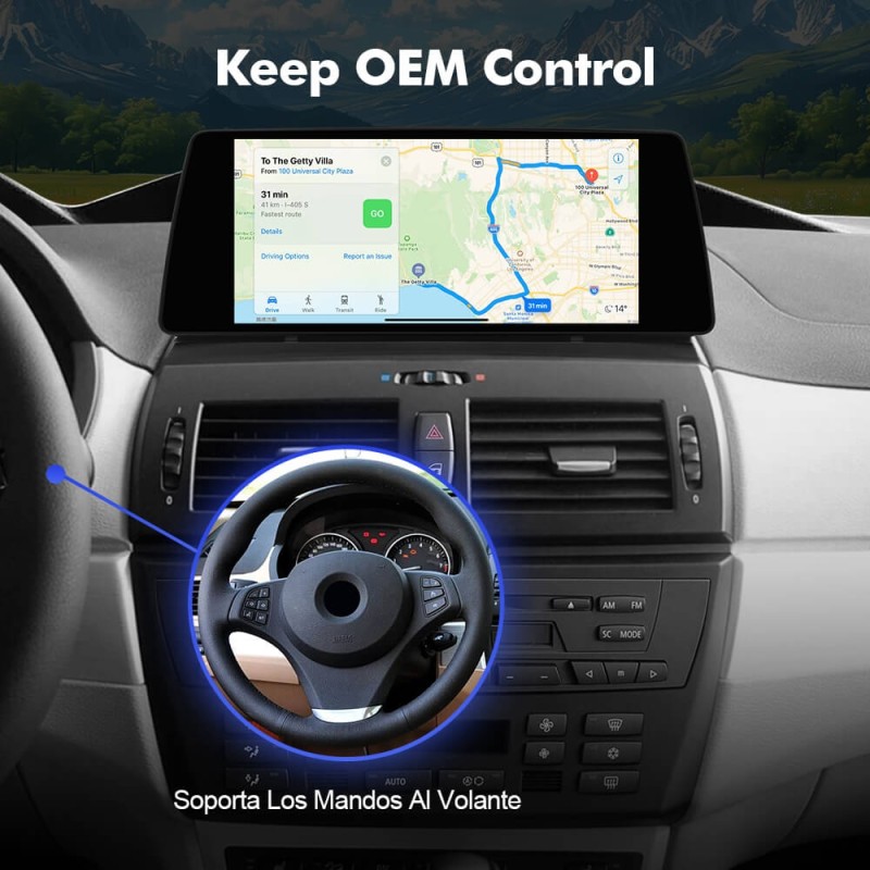 ISUDAR 10.33"Android 13 Car radio For BMW X3 E83 2004-2009