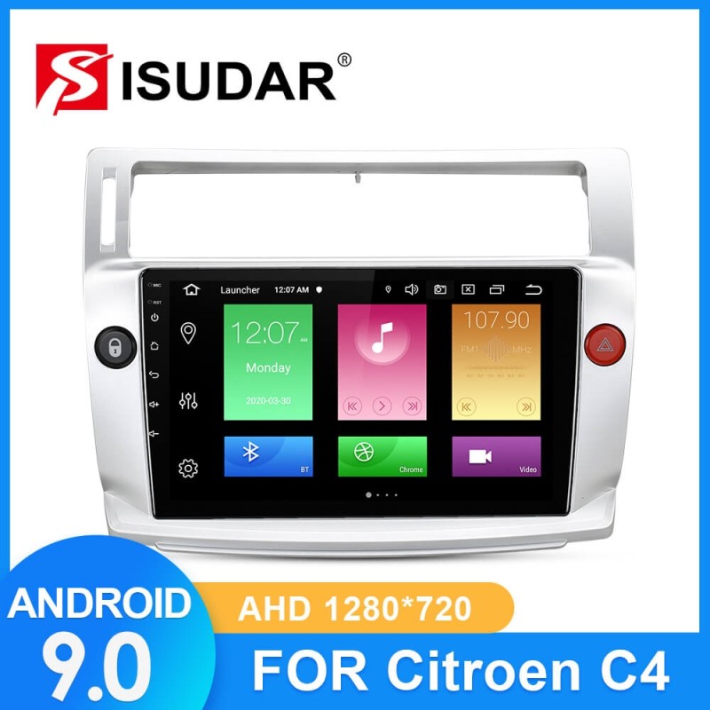 ISUDAR 2+32G Car Radio For Citroen C4 C-Triomphe C-Quatre 2004-2009