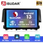 For Honda Civic 10th 2016 2017 2018 2019 2020 Q6 Qualcomm Android 13 9" screen music car radio DSP ADAU