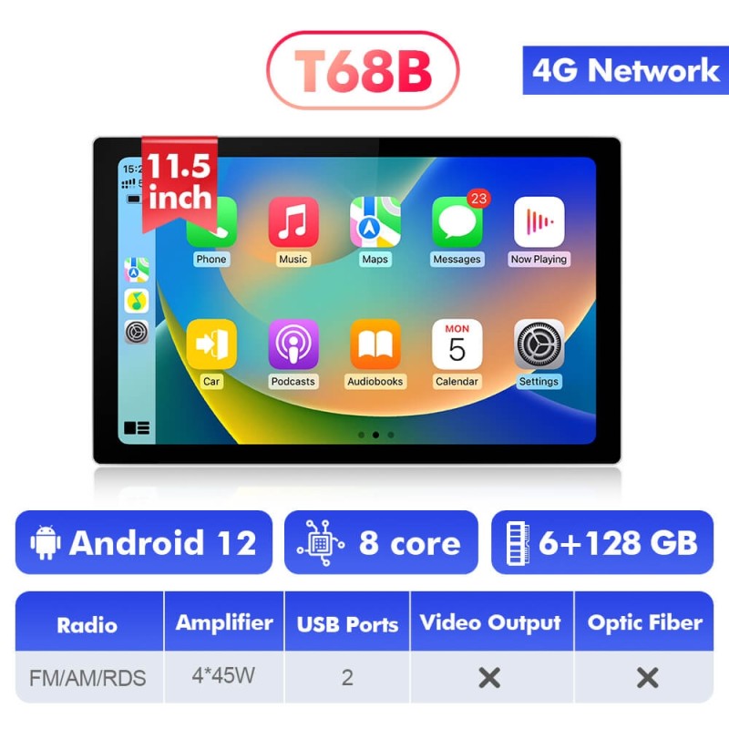 New! Android 13 universal Car Multimedia 11.5 inch 13.1 inch Player Radio Stereo Navigation