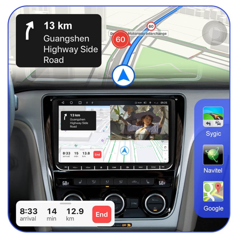 Isudar VW0907-T72/T68/T19 NEW UPGRADE! 9 Inch1 Din 1280*720P Auto Radio For Skoda/VW/Volkswagen/POLO/PASSAT/Golf/Tiguan/Jetta/Touran