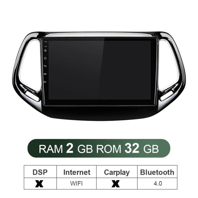 ISUDAR V57S Voice control 2 Din Android 10 Car Radio For Jeep Compass 2 MP 2016 2017 2018