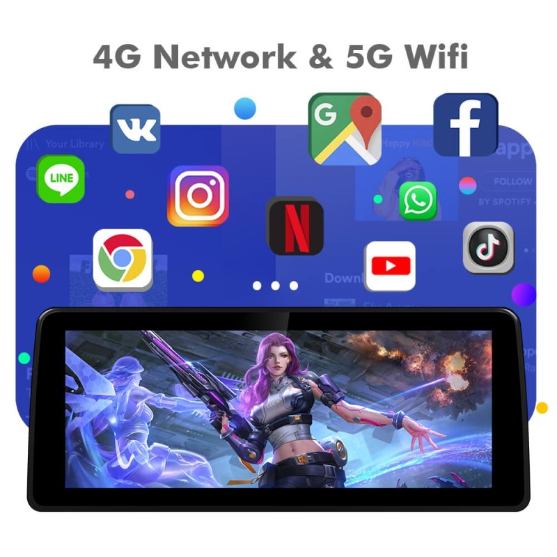 ISUDAR 12.3 Inch Android 12 Car Radio For BMW 5 Series E60/E61/E62 2004-2008 CCC GPS Auto Multimedia Stereo