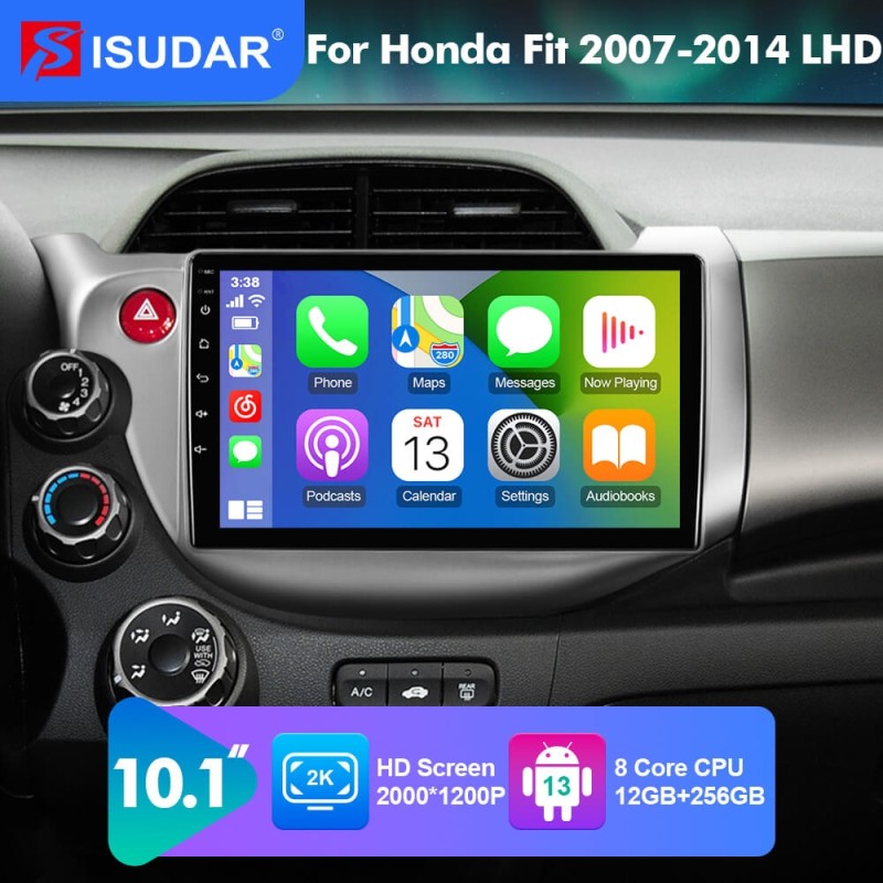 NEW! Android 13 Car Radio For Honda Fit 2007-2014 LHD Multimedia Video Player Navigation GPS 4G
