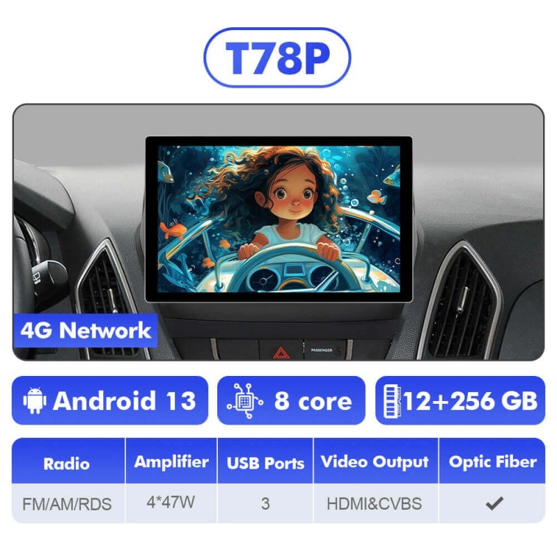 NEW! 11.5” Android 13 For Hyundai Tucson 2 IX35 2009-2015 Car Radio HDMI Video Output