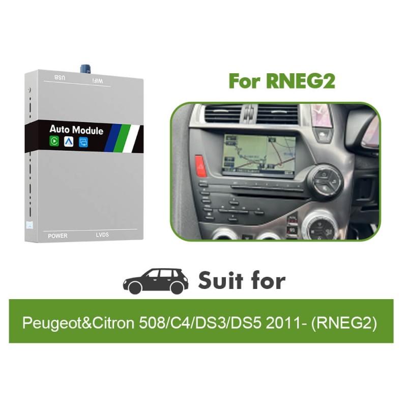 Wireless Carplay Android Auto For Peugeot Citroen RNEG2 & NAC System Picasso C4 C5 DS4 DS3 308 508 DS5 RT6 Ｍodule Box Airplay