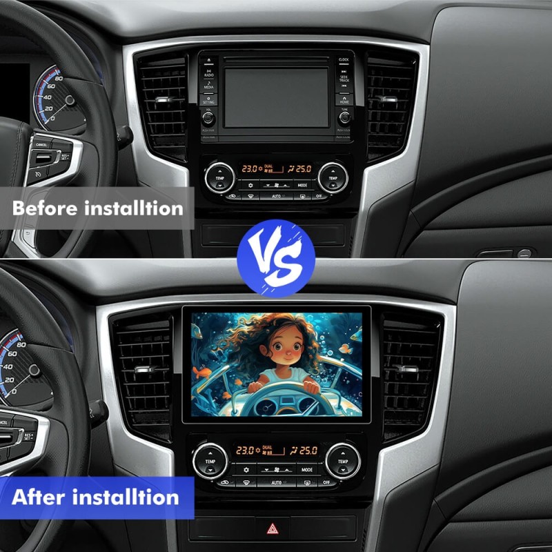 NEW! 11.5” Android 13 For MITSUBISHI L200 5 TRITON 2018-2022 Car Radio HDMI Video Output