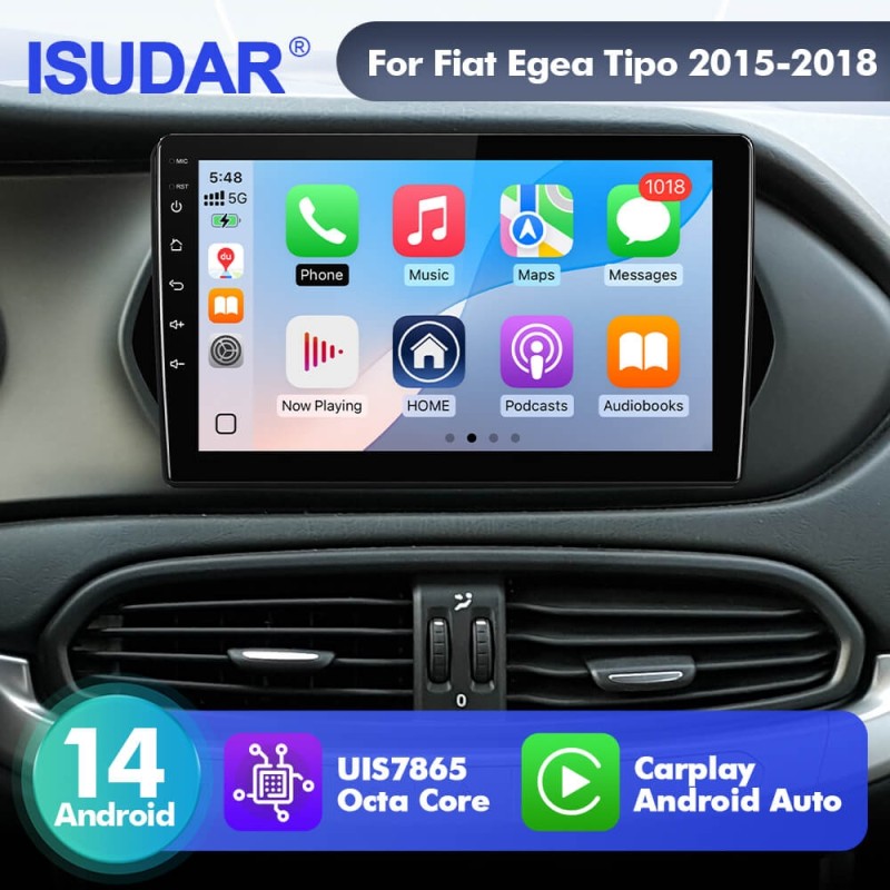 Upgrade from T72 - T75 series Android 14 UIS7865 Car Radio For Fiat Egea Tipo 2015-2018 with 9" Screen