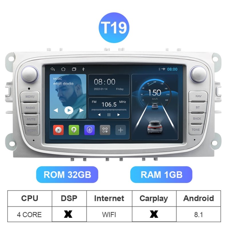 Clearance Sale！Isudar Wireless carplay Android 10 Car Radio For FORD/Focus/S-MAX/Mondeo/C-MAX/Galaxy